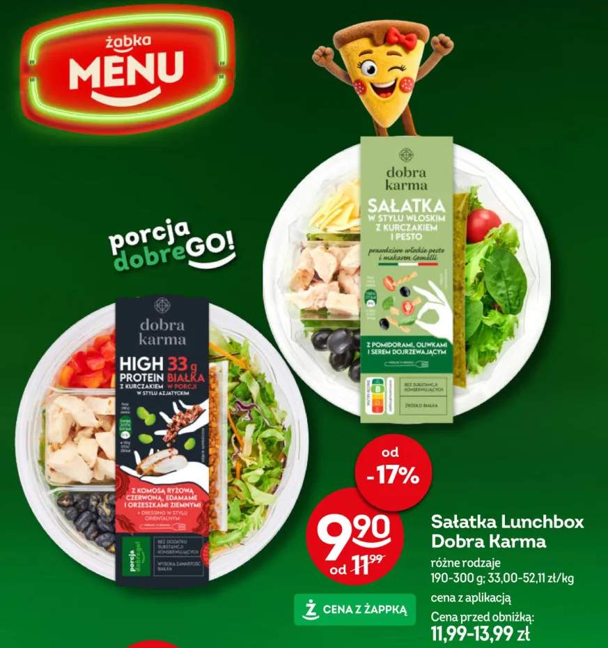 Sałatka Lunchbox w stylu włoskim z kurczakiem i pesto Dobra Karma