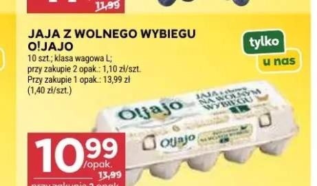 Jaja z wolnego wybiegu O!Jajo klasa wagowa L