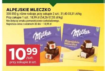 Alpejskie Mleczko Milka