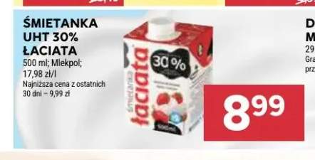 Śmietanka UHT 30% Łaciata