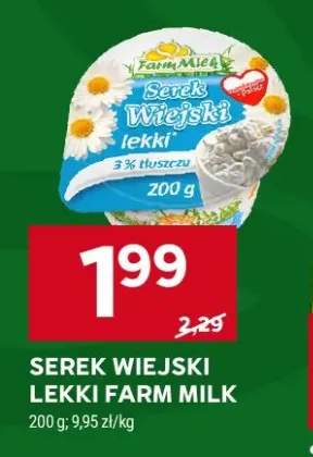 Serek wiejski lekki Farm Milk 3% tłuszczu