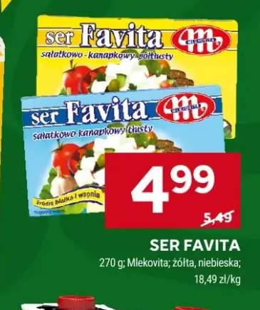 Ser Favita żółta Mlekovita