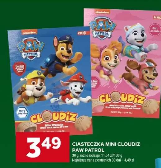 Ciasteczka mini Cloudiz Paw Patrol cocoa cream Kandiz