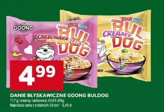 Danie błyskawiczne Goong Buldog carbonara
