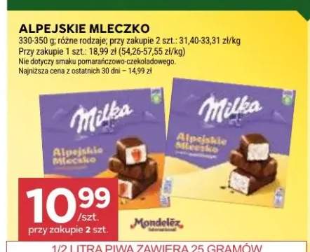 Alpejskie Mleczko Milka