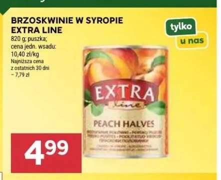 Brzoskwinie w syropie Extra Line