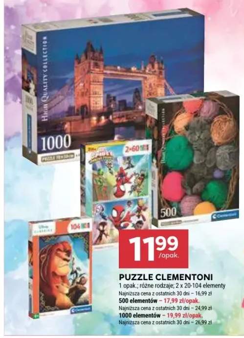 Puzzle Clementoni 2x20-104 elementy