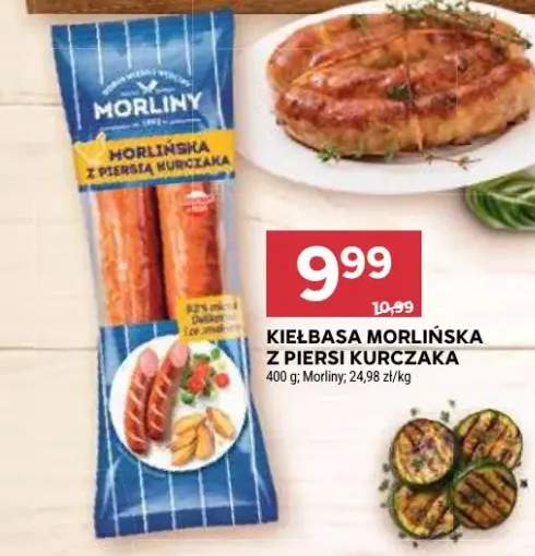 Kiełbasa morlińska z piersi kurczaka Morliny