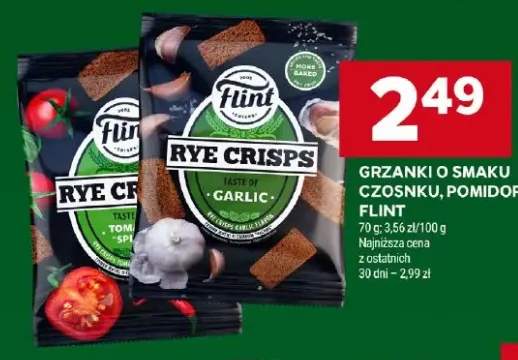 Grzanki o smaku czosnku Flint
