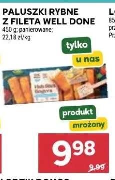 Paluszki rybne z fileta Well Done panierowane