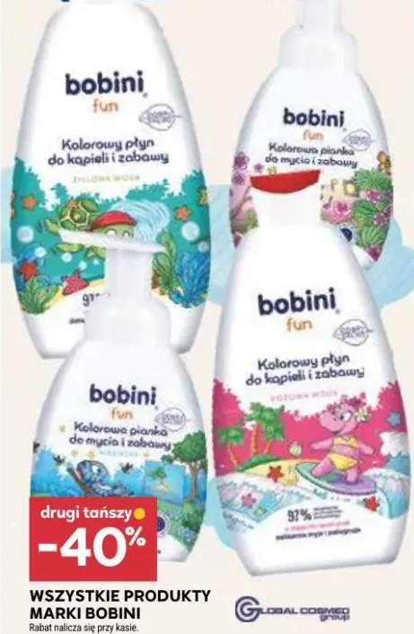 Kolorowy płyn do kąpieli i zabawy Bobini Fun