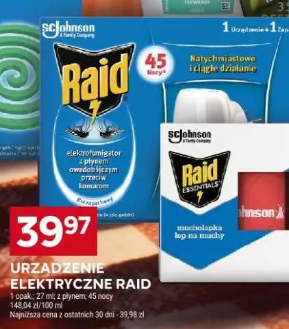 Urządzenie elektryczne Raid z płynem 45 nocy