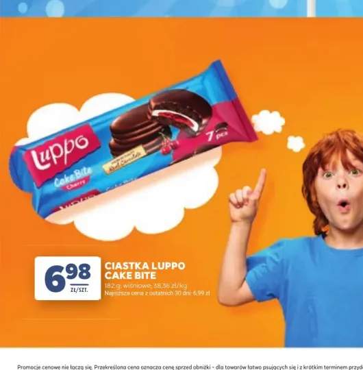 Ciastka Luppo Cake Bite wiśniowe