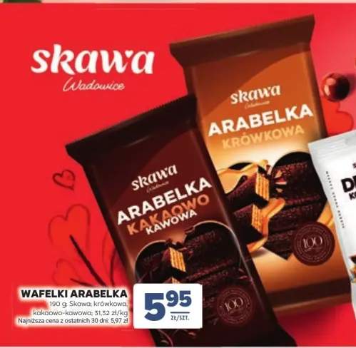 Wafelki Arabelka krówkowa Skawa