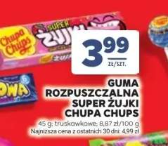 Guma rozpuszczalna Super Żujki Chupa Chups truskawkowe