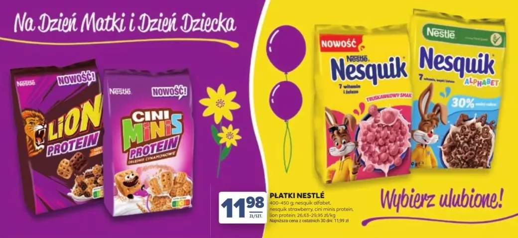 Płatki śniadaniowe Nestlé Lion Protein