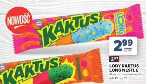 Lody Kaktus Long Nestlé brzoskwinia-malina