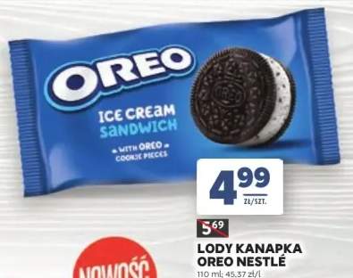 Lody kanapka Oreo Nestlé