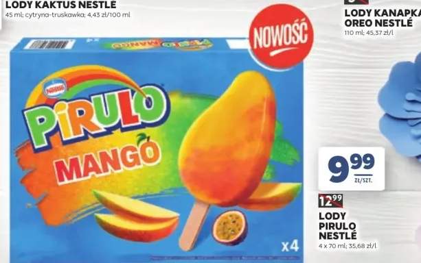 Lody Pirulo Nestlé mango 4-pak 70ml