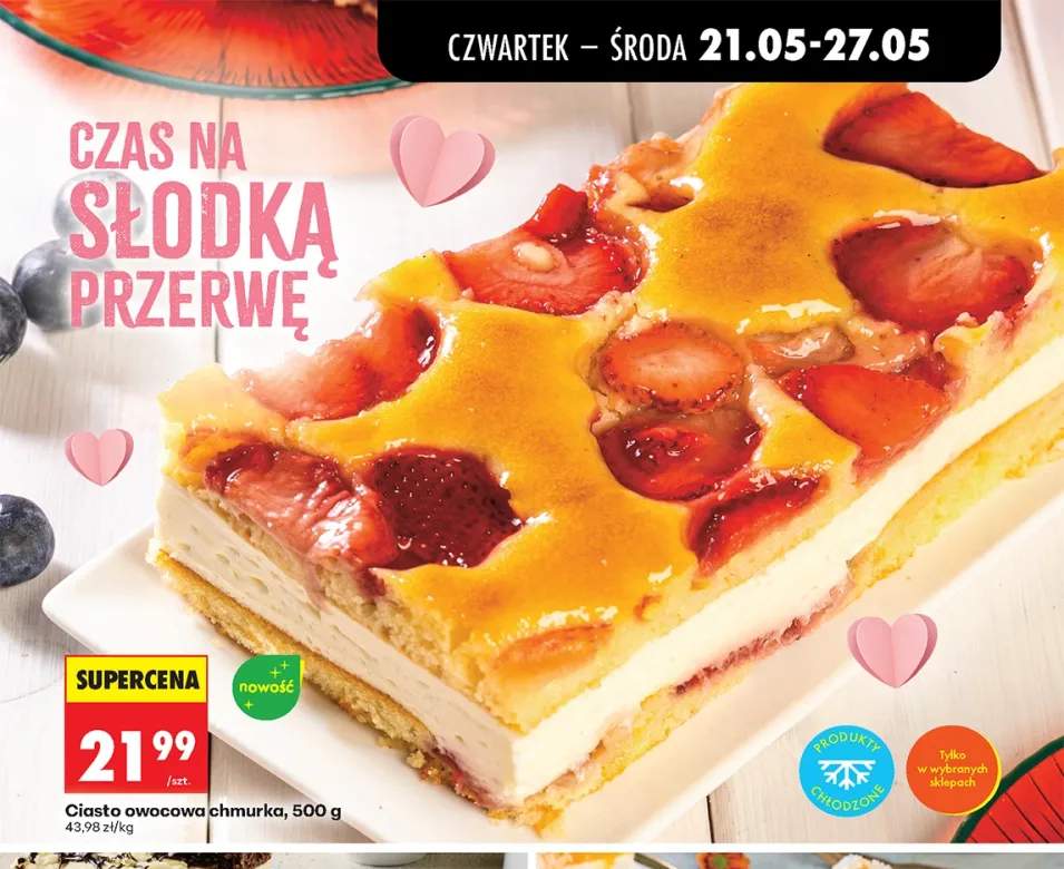 Ciasto owocowa chmurka
