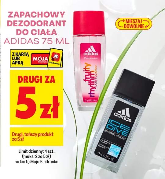 Zapachowy dezodorant do ciała Adidas Ice Dive