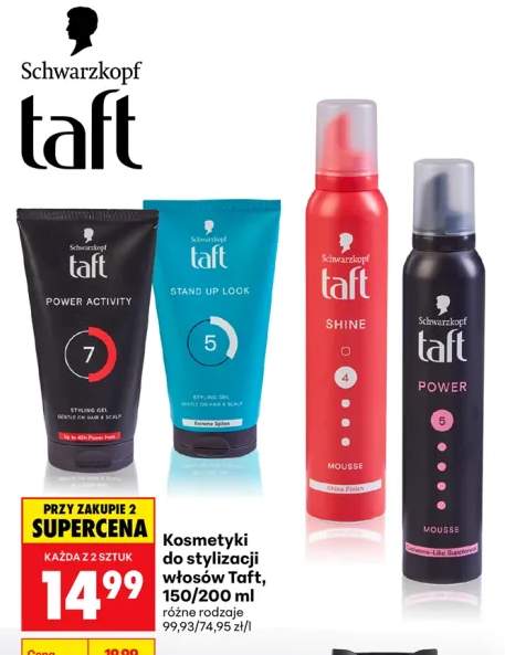 Pianka do stylizacji włosów Schwarzkopf Taft Shine