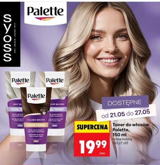 Toner do włosów Palette Platinum Blonde Cool Toner