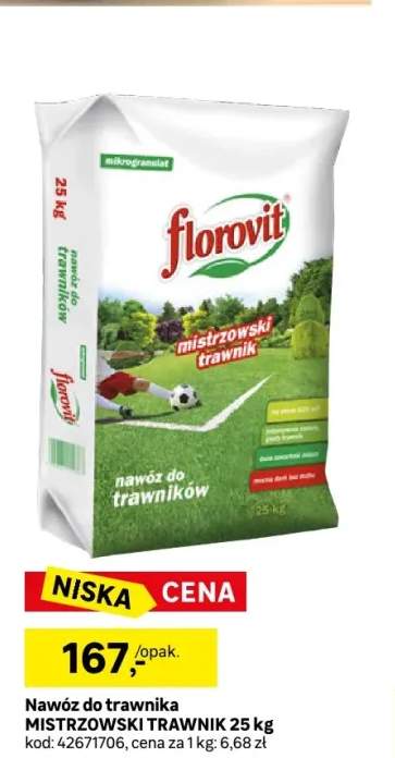 Nawóz do trawnika Szybki efekt 25kg Florovit