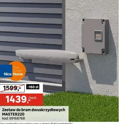 Napęd do bram dwuskrzydłowych MASTER220 NICE HOME