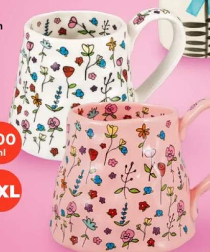 Kubek z kwiatowym wzorem 400ml