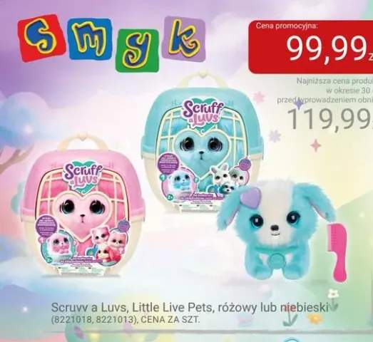 Zabawka Scruvv a Luvs Little Live Pets różowy