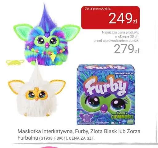 Maskotka interaktywna Furby Złota Blask