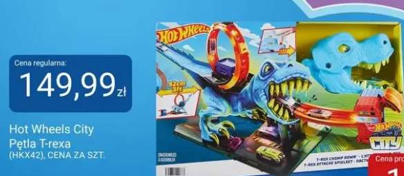 Zabawka Hot Wheels City Pętla T-rexa (HKX42)