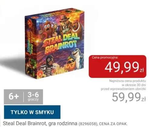 Gra rodzinna Steal Deal Brainrot
