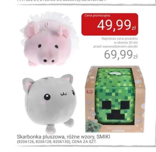 Skarbonka pluszowa SMIKI