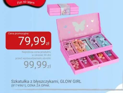 Szkatułka z błyszczykami GLOW GIRL