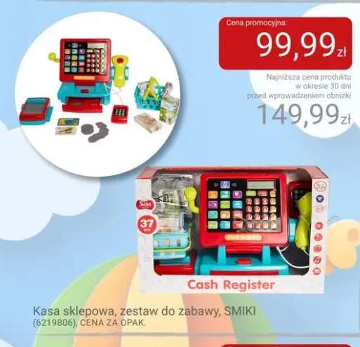 Kasa sklepowa zestaw do zabawy SMIKI