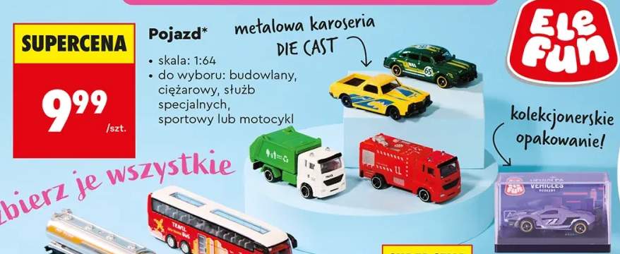 Pojazd służb specjalnych Elefun skala 1:64
