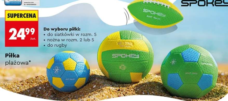 Piłka plażowa do rugby Spokey