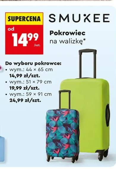 Pokrowiec na walizkę SMUKEE wym.: 44x65cm