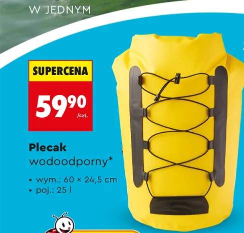 Plecak wodoodporny wym.: 60x24,5cm poj.: 25l