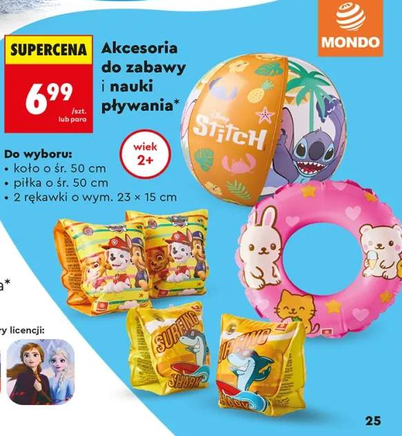 Akcesoria do zabawy i nauki pływania Mondo