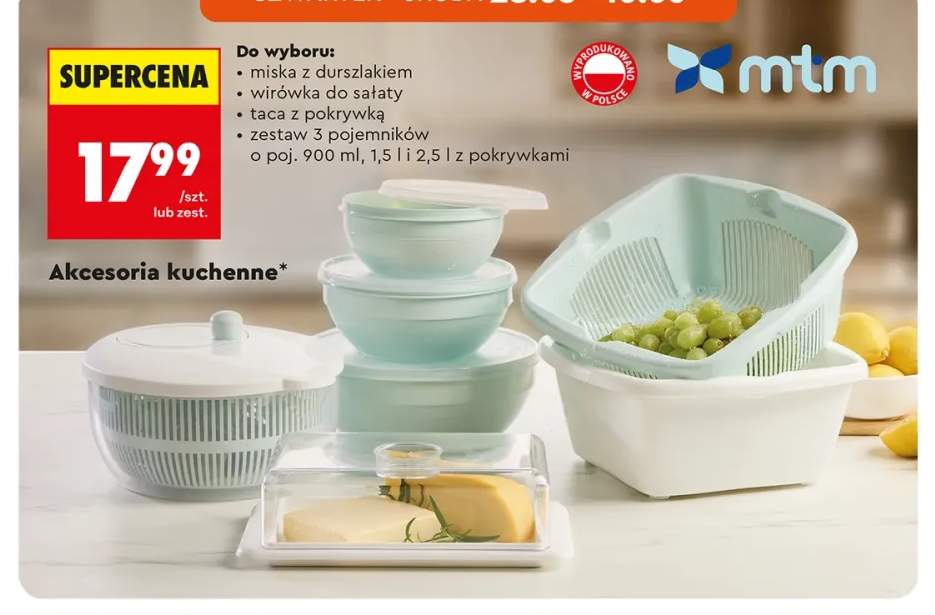 Miska z durszlakiem mtm