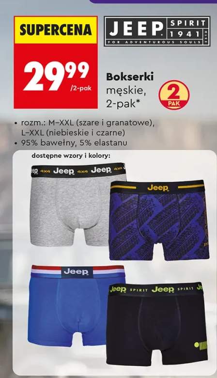 Bokserki męskie Jeep 2-pak