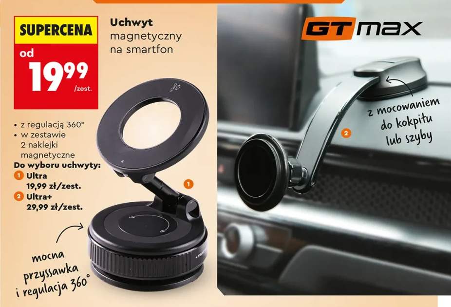 Uchwyt magnetyczny na smartfon GT max Ultra