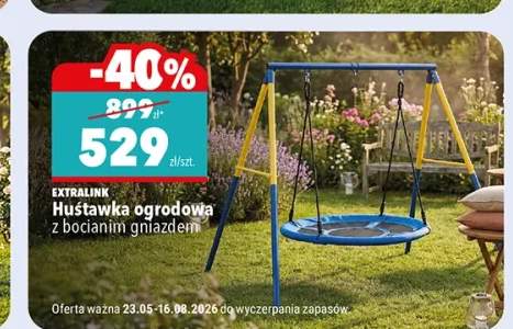 Huśtawka ogrodowa EXTRALINK z bocianim gniazdem