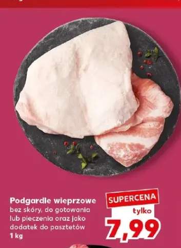 Podgardle wieprzowe bez skóry