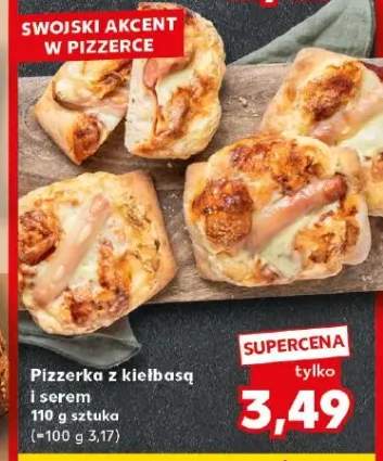 Pizzerka z kiełbasą i serem