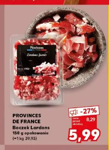 Boczek Lardons Provinces de France