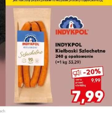 Kiełbaski Szlachetne Indykpol